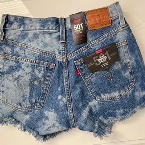 Levi's 501 bleached out shorts